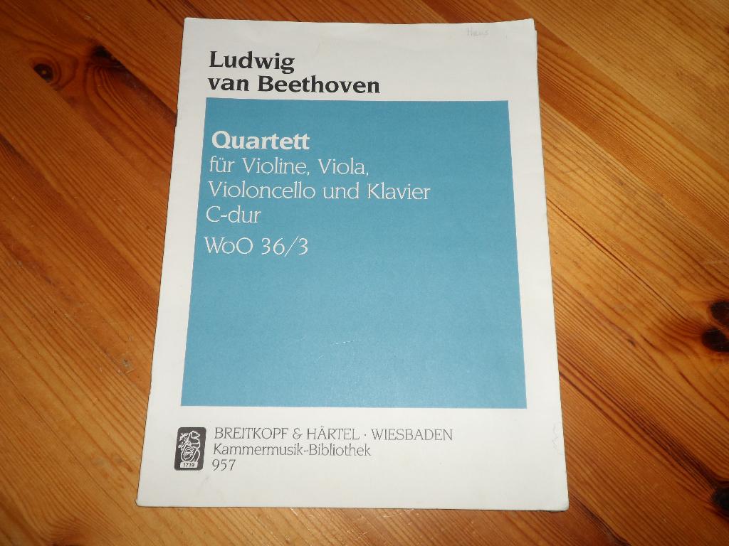 Beethoven - quartetten, Muziek en Instrumenten, Bladmuziek, Gebruikt, Klassiek, Ophalen of Verzenden, Viool of Altviool