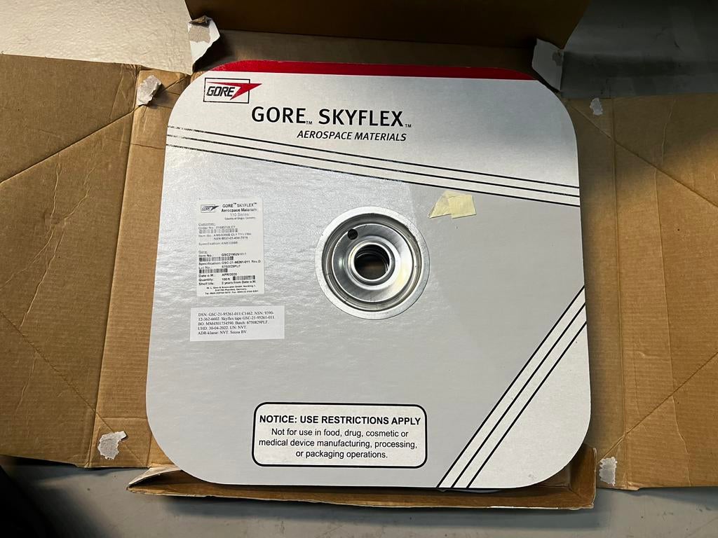 Gore Skyflex 110 serie afdichting rubber voor de luchtvaart, Ophalen of Verzenden, Nieuw, Overige typen