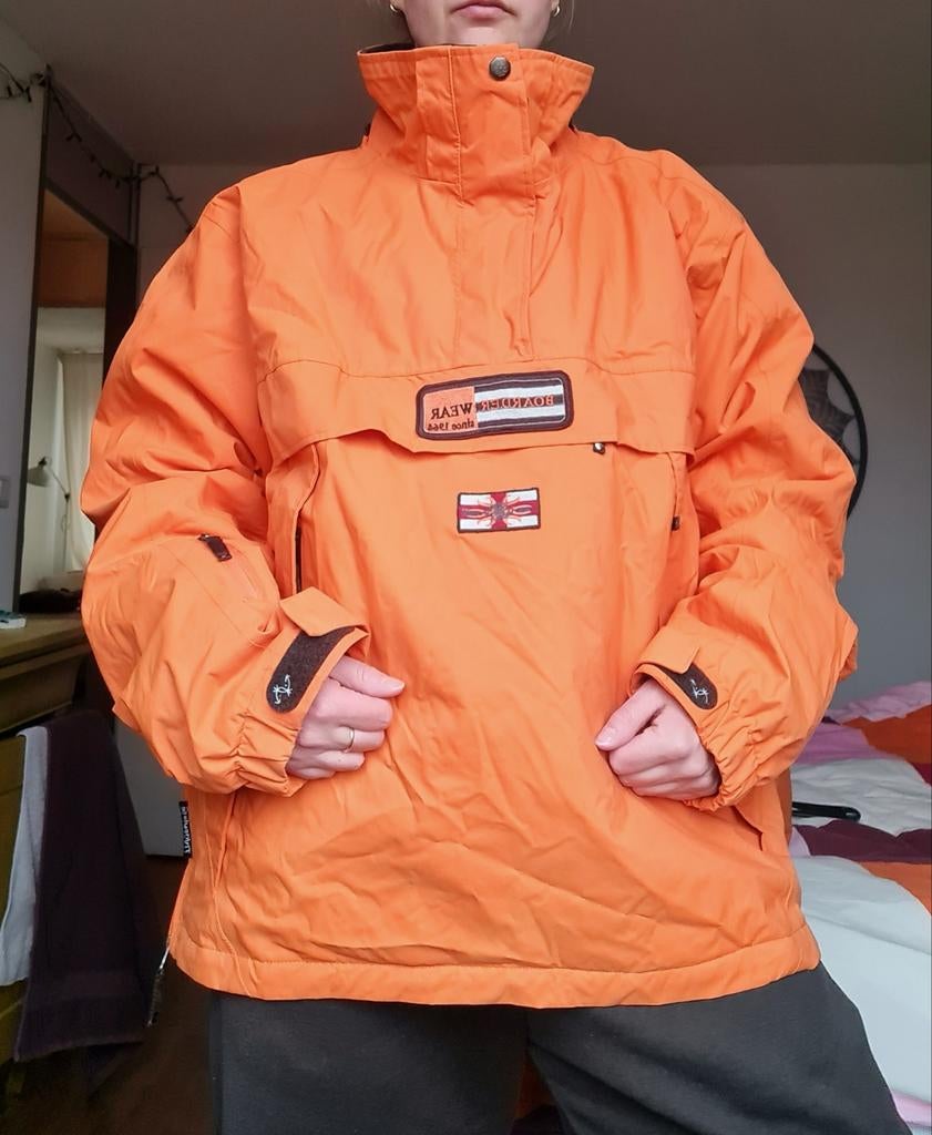 Ski jas van SHAMP. Oranje bruin, Kleding | Heren, Wintersportkleding, Ophalen of Verzenden, Zo goed als nieuw, Jack