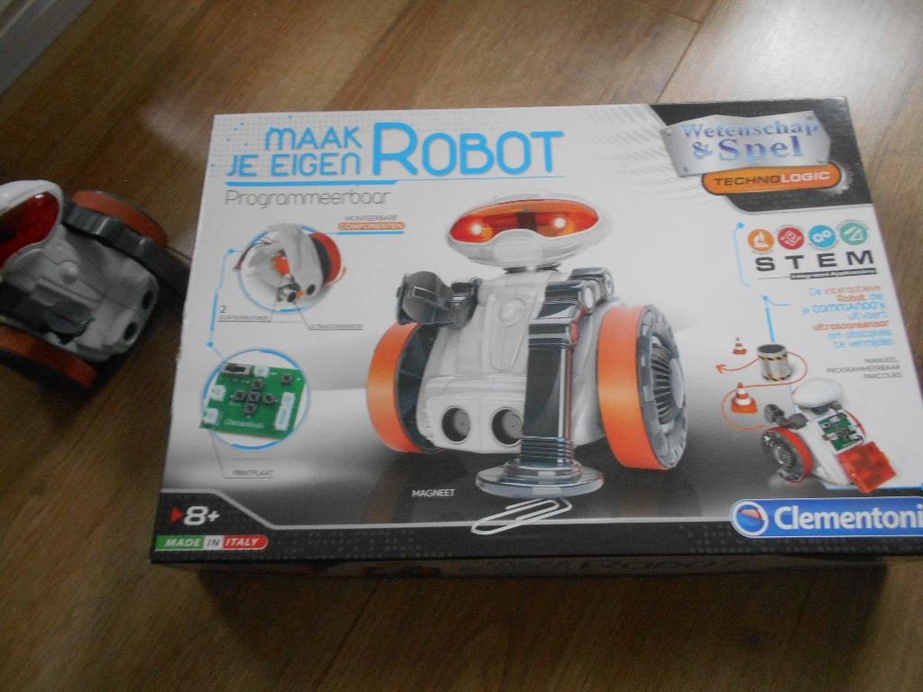 Clementoni Maak je eigen robot Programmeerbaar 8+, Ophalen of Verzenden, Zo goed als nieuw, Bouwen, Met licht