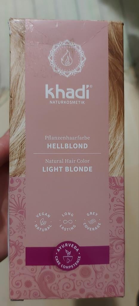 Khadi Haarverf Hellblond - Nieuw, Ophalen of Verzenden, Nieuw, Haarverzorger of -hersteller