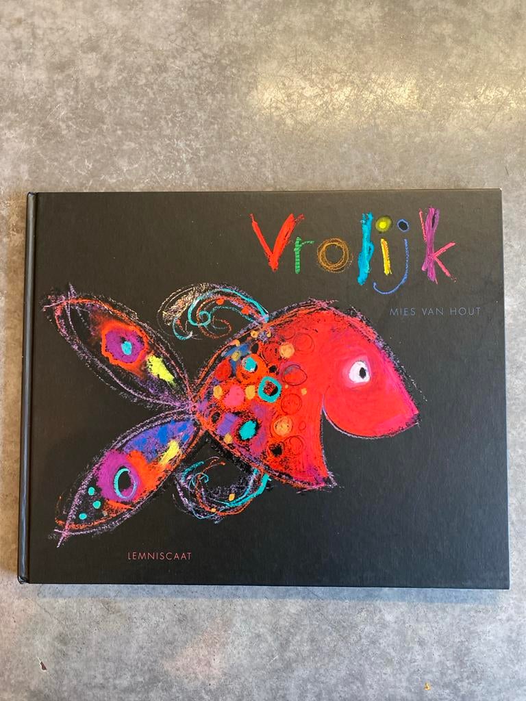 Vrolijk - Mies van Hout - Prentenboek, Boeken, Ophalen of Verzenden, Nieuw, Uitklap-, Voel- of Ontdekboek, 2 tot 3 jaar