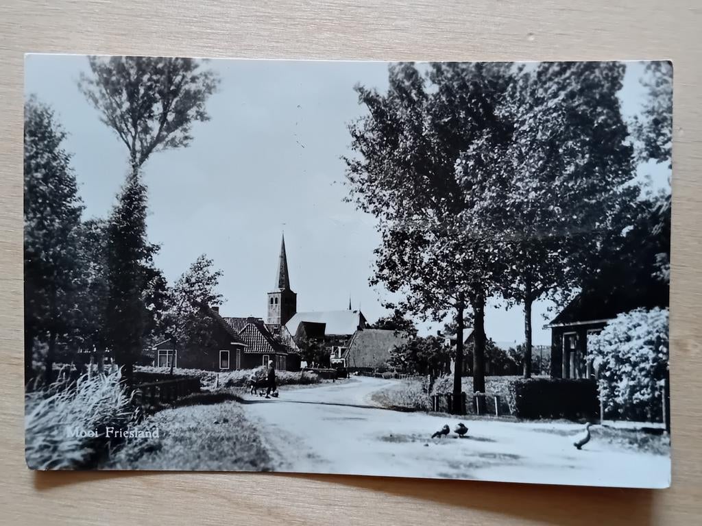 Ansichtkaart Hallum, Verzamelen, Ansichtkaarten | Nederland, Ophalen of Verzenden, Friesland