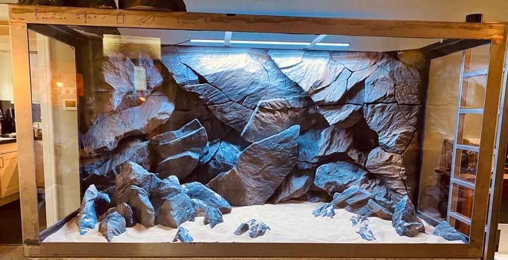Groot aquarium rvs  3,00 x 1,50 x 1,35, Ophalen, Gebruikt, Leeg aquarium