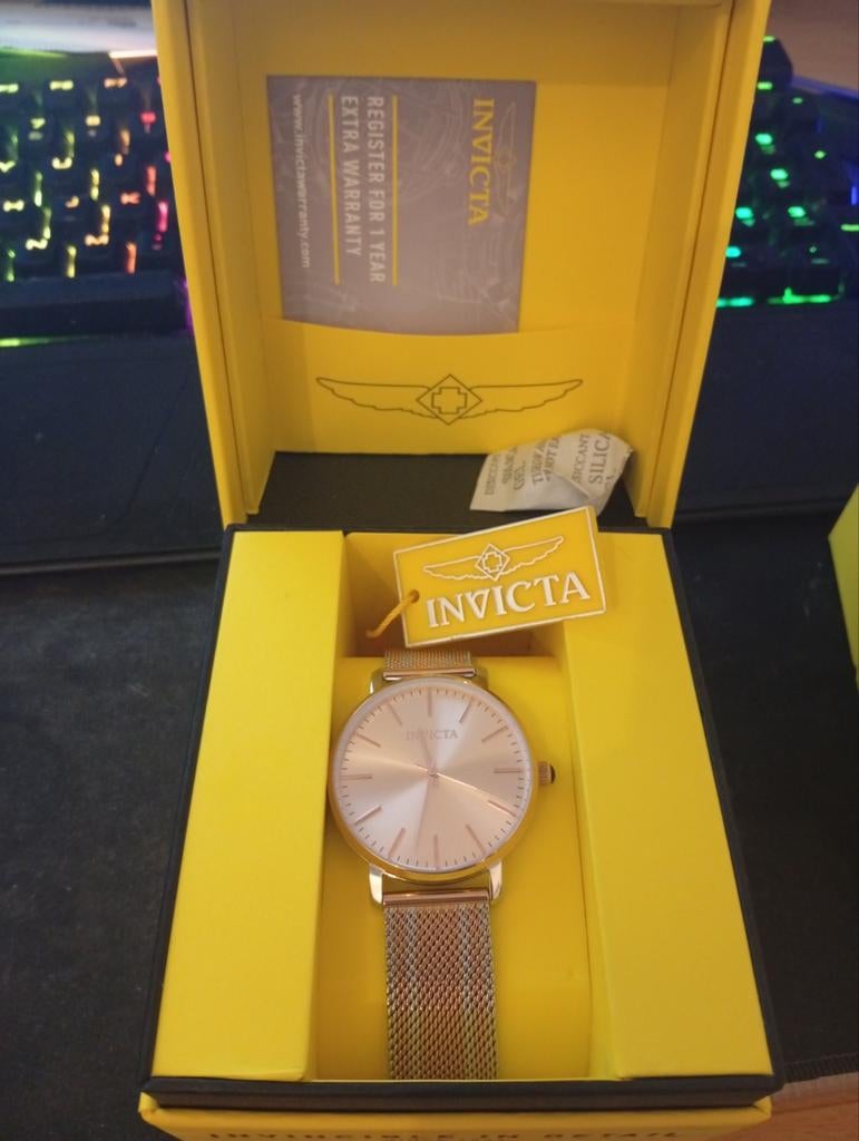 Invicta Angel 33937 Dameshorloge - Zo goed als nieuw, Sieraden, Tassen en Uiterlijk, Horloges | Dames, Overige merken, Polshorloge
