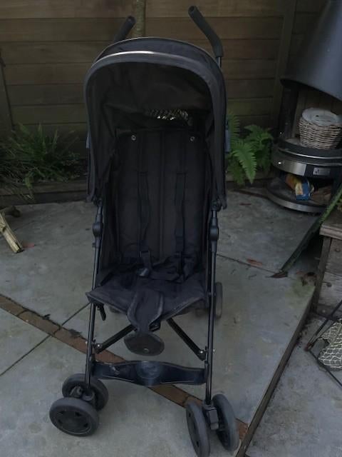 Wandelwagen en kinderzitje voor op de fiets, Kinderen en Baby's, Ophalen, Gebruikt, Koelstra, Verstelbare rugleuning