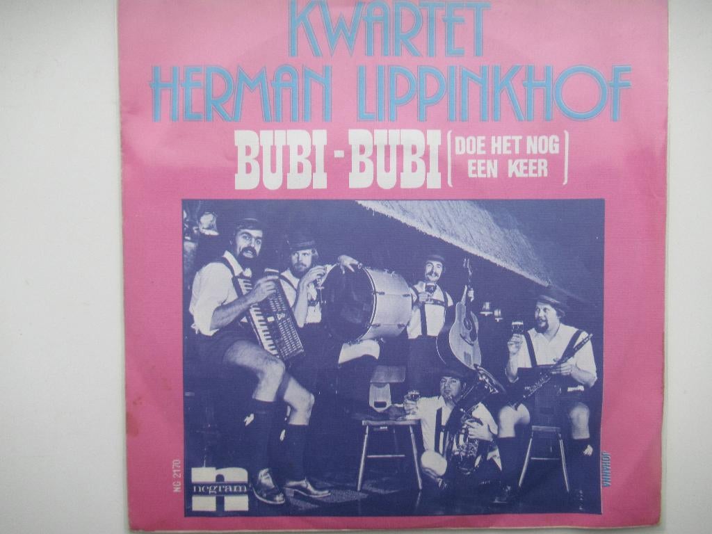 KWARTET HERMAN LIPPINKHOF # BUBI BUBI (NOG EEN KEER)jJOHANNA, Ophalen of Verzenden, Zo goed als nieuw, Overige formaten, Levenslied of Smartlap