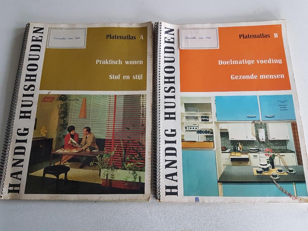 handig huishouden, school cursus boek, jaren 50/60, 2 stuks, Boeken, Studieboeken en Cursussen, Ophalen of Verzenden, Alpha, Gelezen