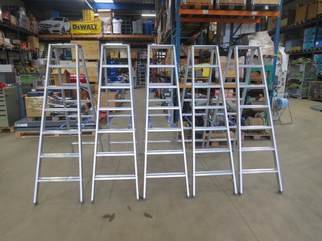 Zarges Saferstep B - LM trapladder trap 2 x 7 treden 41307, Doe-het-zelf en Verbouw, Ladders en Trappen, Ophalen, Trap, Zarges.com