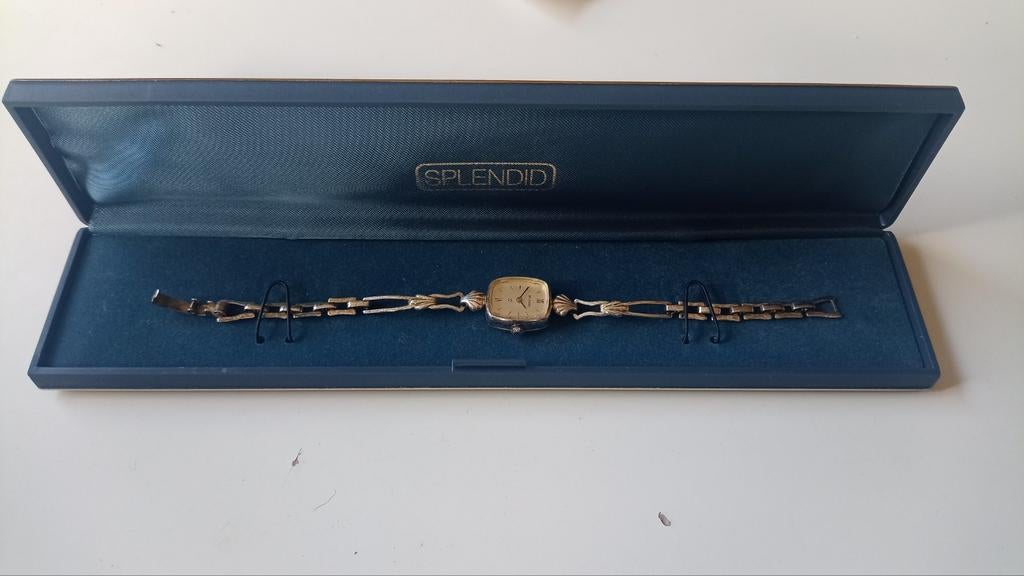 Zilveren horloge Splendid, Gebruikt, Polshorloge, Overige materialen, Zilver