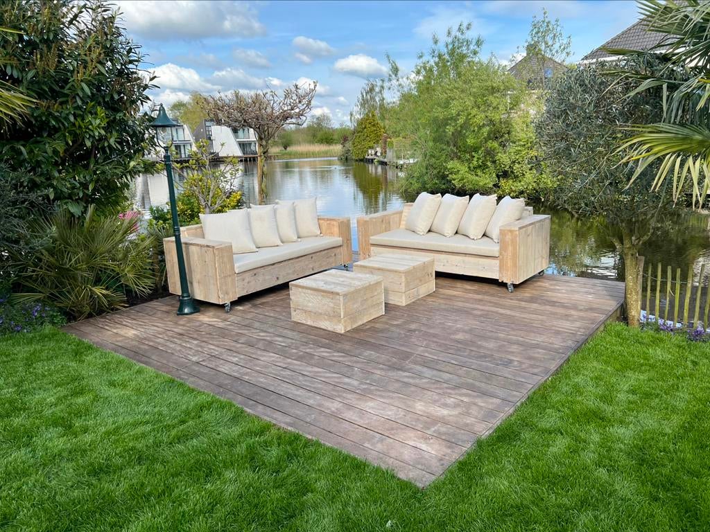 Loungeset kussens loungebank kussens tuinbank kussens opmaat, Tuin en Terras, Tuinmeubel-accessoires, Info@buitenkussensopmaat.nl