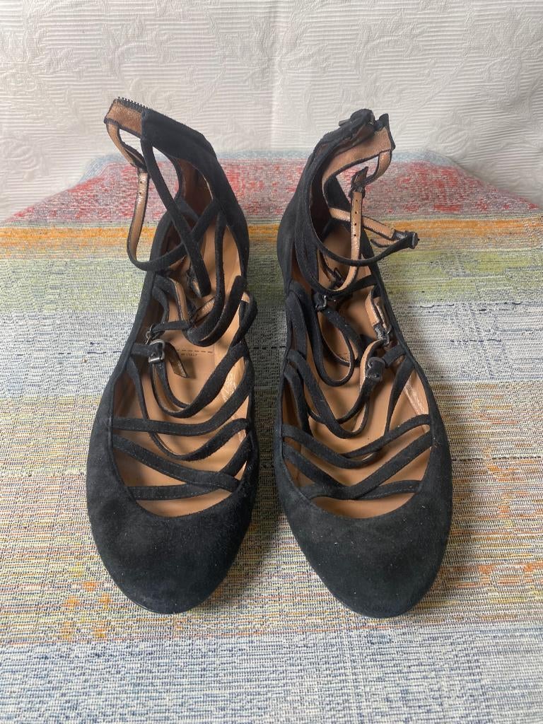 Sigerson Morrison Strappy Ballerina's - Maat 9 (39.5/40), Verzenden, Zwart, Sigerson Morrison, Ballerina's