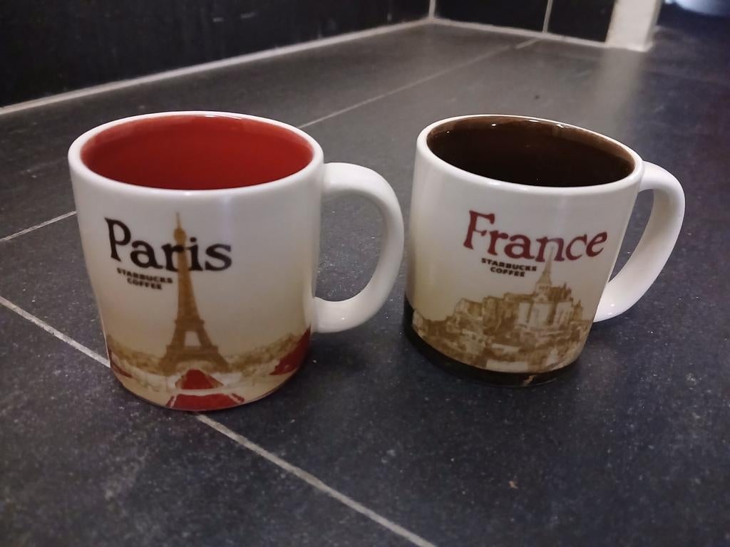 Starbucks France Paris set, Huis en Inrichting, Keuken | Servies, Keramiek, Ophalen of Verzenden, Zo goed als nieuw, Overige stijlen