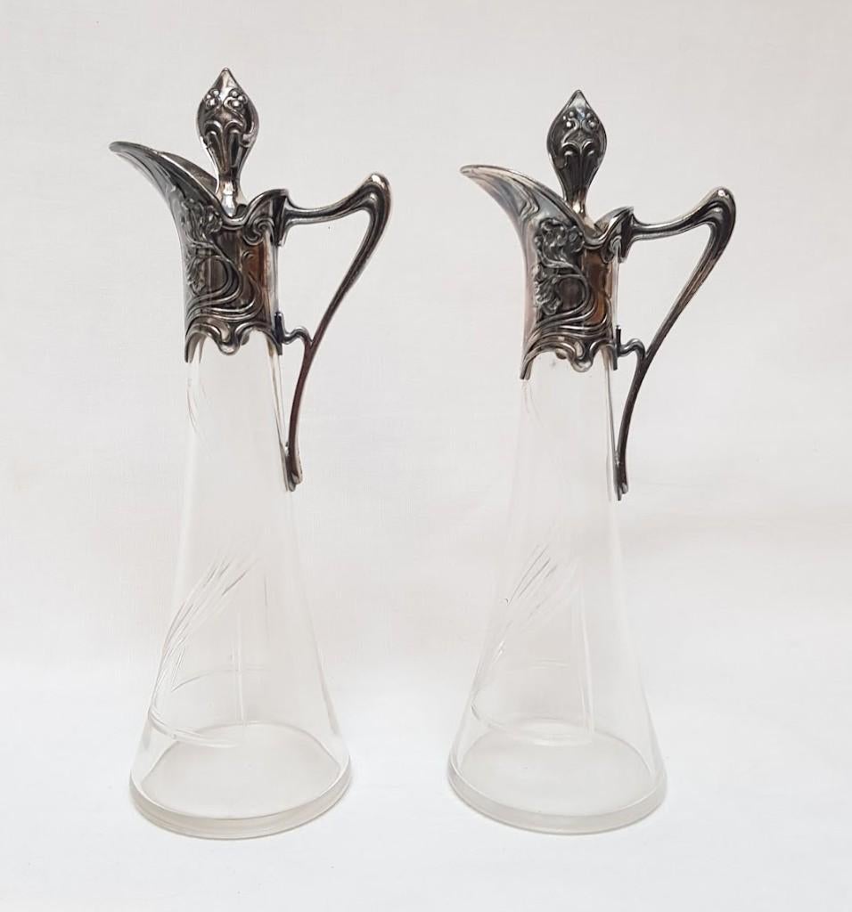 Paar karafjes WMF Art Nouveau., Antiek en Kunst, Antiek | Servies los, Ophalen of Verzenden