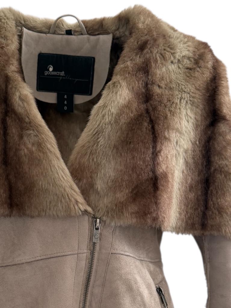 Goosecraft jas L, Kleding | Dames, Jassen | Winter, Beige, Ophalen of Verzenden, Zo goed als nieuw
