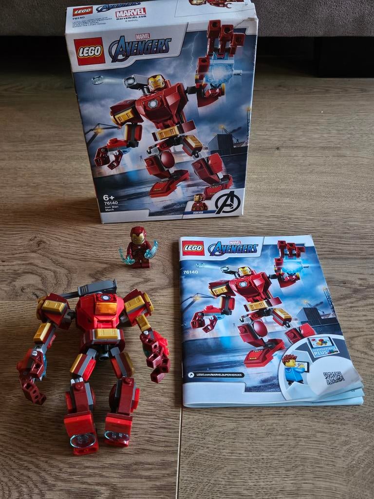 LEGO 76140 Marvel Avengers Iron Man Mech, Ophalen of Verzenden, Zo goed als nieuw, Complete set, Lego