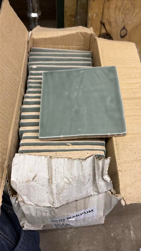 21 stuks oud makkum tegels 15x15, Doe-het-zelf en Verbouw, Ophalen, Nieuw, Minder dan 20 cm, Minder dan 20 cm