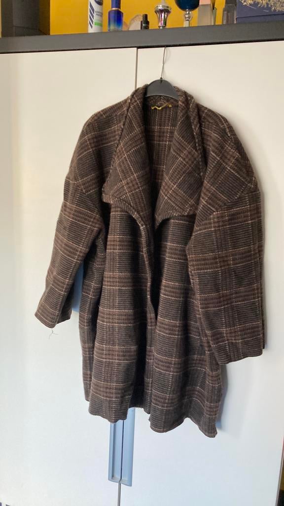 Vintage winterjas L oversized zgan, Ophalen of Verzenden, Zo goed als nieuw, Maat 52/54 (L), Bruin
