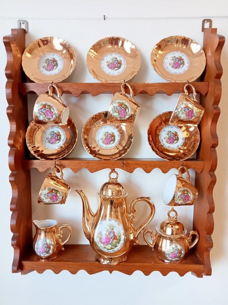Kopjesrek met kopjes kompleet, Ophalen of Verzenden, Zo goed als nieuw, Overige typen