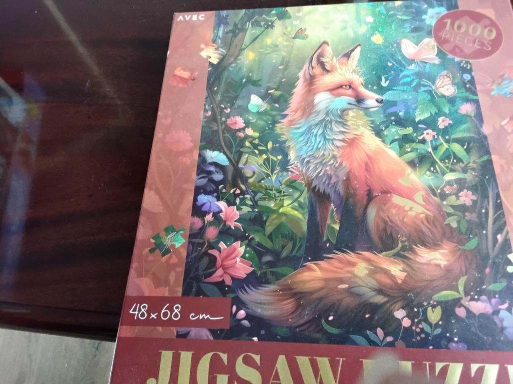 Mooie vos puzzel1000 stukjes compleet, Hobby en Vrije tijd, Denksport en Puzzels, Ophalen of Verzenden, 500 t/m 1500 stukjes, Zo goed als nieuw