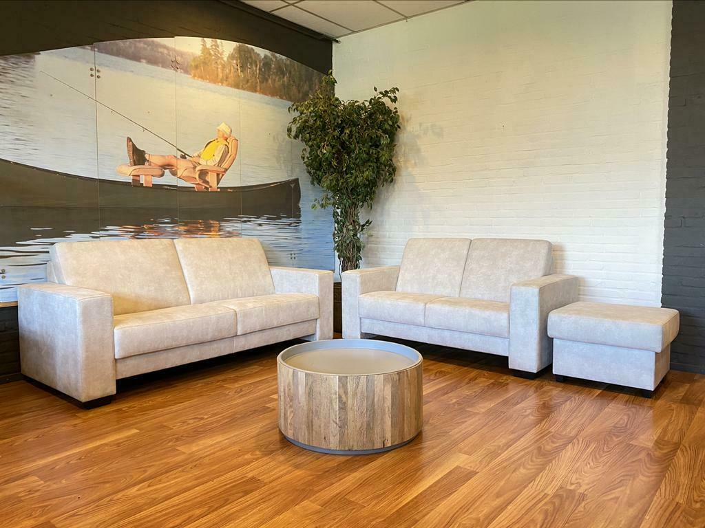 Hoekbank microleer kentucky €1995, Ophalen of Verzenden, Zo goed als nieuw