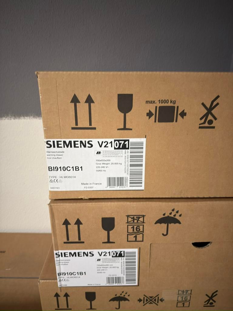 Siemens Warmhoudlade – Nieuw in doos, Ophalen, Minder dan 45 cm, Minder dan 45 cm, Nieuw