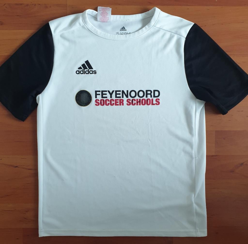 Adidas Feyenoord soccer schools t-shirt. Maat 152-158, Maat XS of kleiner, Ophalen of Verzenden, Gebruikt, Shirt