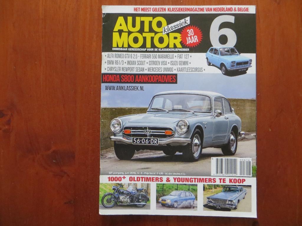 Auto Motor Klassiek 6 2016 Alfa Romeo GTV6 2.5, Ferrari 550, Ophalen of Verzenden, Zo goed als nieuw, Alfa Romeo