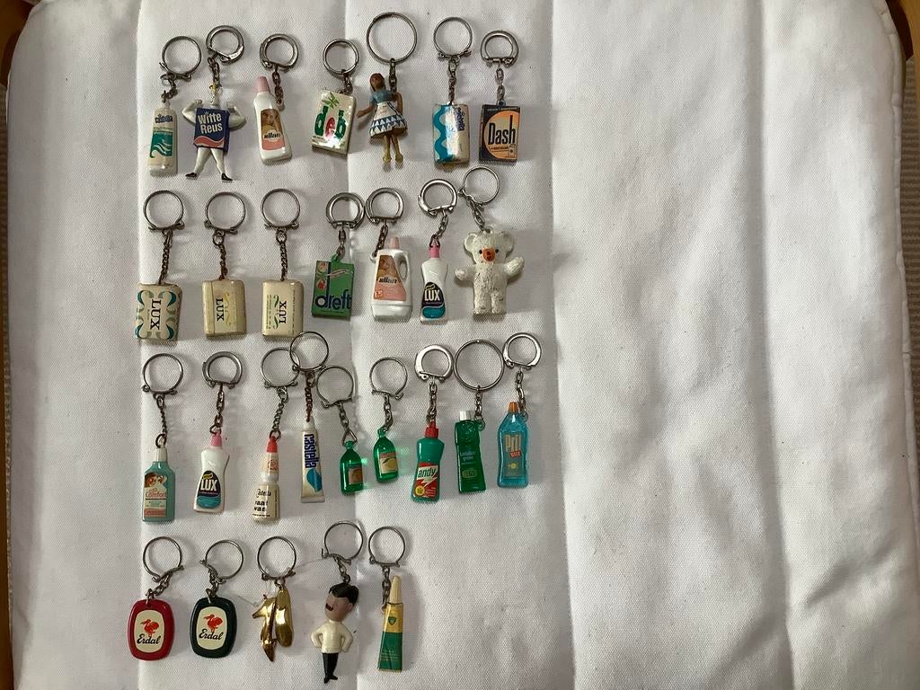 Sleutelhangers schoonmaak- en (schoen)poetsmiddelen, Verzamelen, Ophalen of Verzenden, Gebruikt
