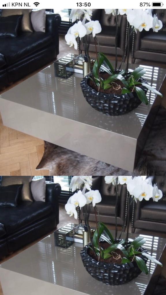 Salontafel kubus | hoogglans salontafel | zwevend salontafel, 100 tot 150 cm, Nieuw, Overige materialen, Minder dan 50 cm