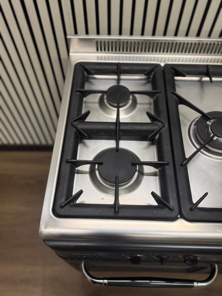 Luxe Fratelli Onofri Fornuis 5 pits met dubbele oven 90 cm, Gebruikt, Fornello Esperta, Ophalen of Verzenden, Energieklasse A of zuiniger