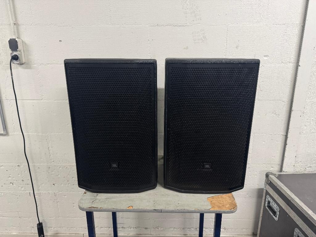 2 x JBL PRX815W + Deluxe padded covers, Ophalen, Gebruikt, 120 watt of meer, JBL