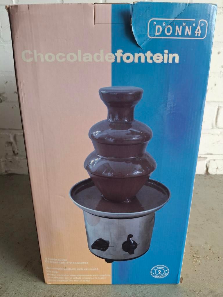 Chocoladefontein Donna - Nieuw in doos, Witgoed en Apparatuur, Fonduesets, Ophalen of Verzenden, Nieuw, Elektrisch, Fondueset
