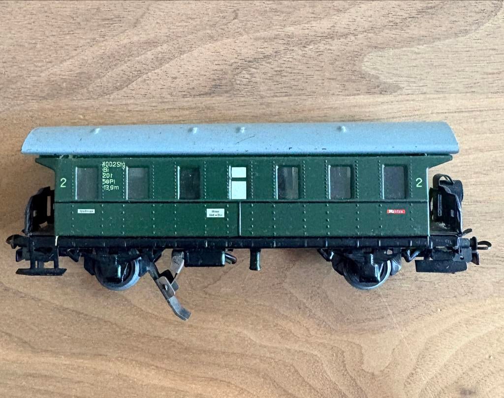 Marklin 4002stg 2e klas wagon met lamp, Hobby en Vrije tijd, Modeltreinen | H0, Wisselstroom, Gebruikt, Wagon, Ophalen of Verzenden