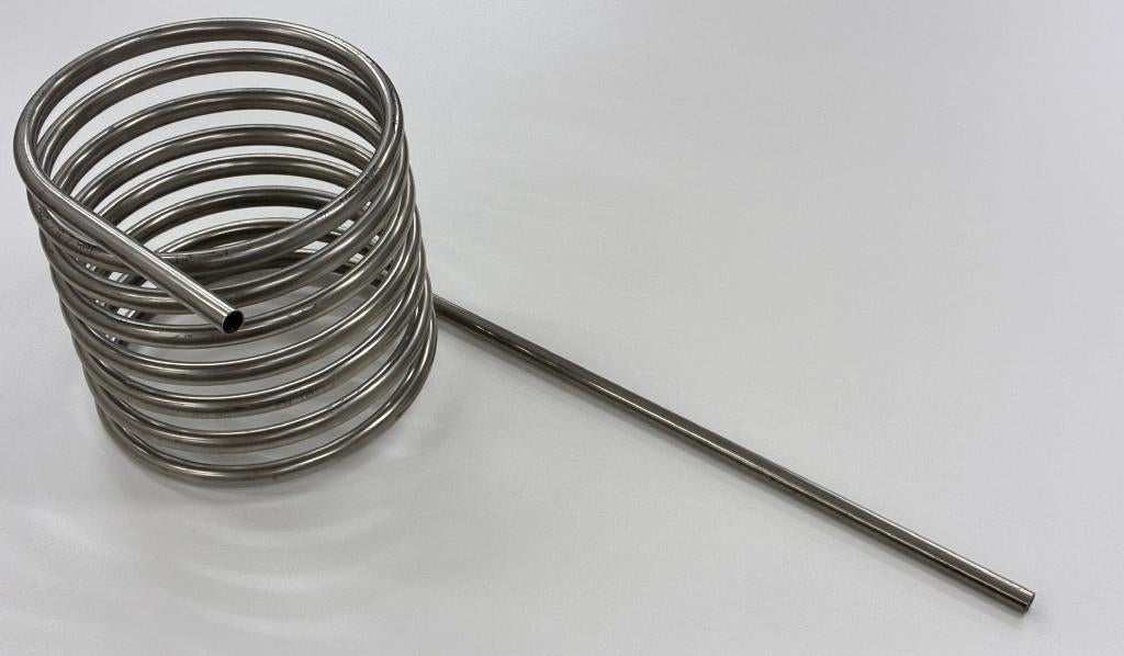 Wortkoeler koeling spiraal dompelaar element RVS heatpipe, Ophalen of Verzenden, Nieuw