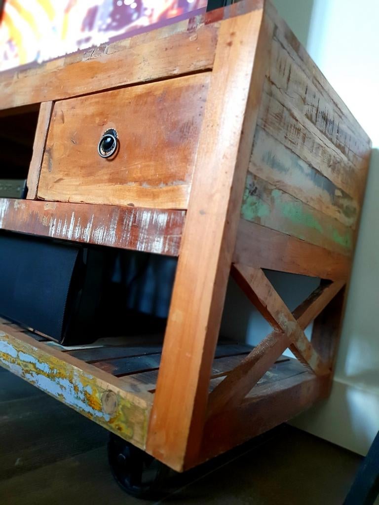 Zithoek, set | (opberg)hocker/-poef, tv-meubel en salontafel, Huis en Inrichting, Tafels | Salontafels, Minder dan 50 cm, Rechthoekig