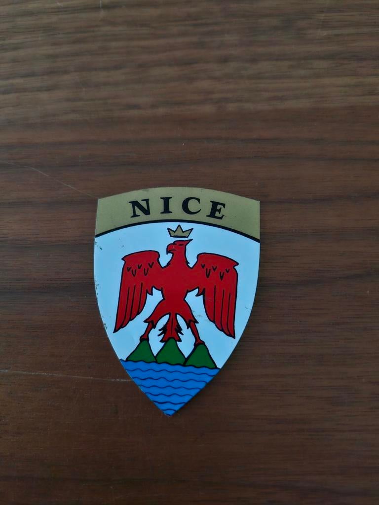 5491 Sticker Embleem Nice, Verzamelen, Ophalen of Verzenden