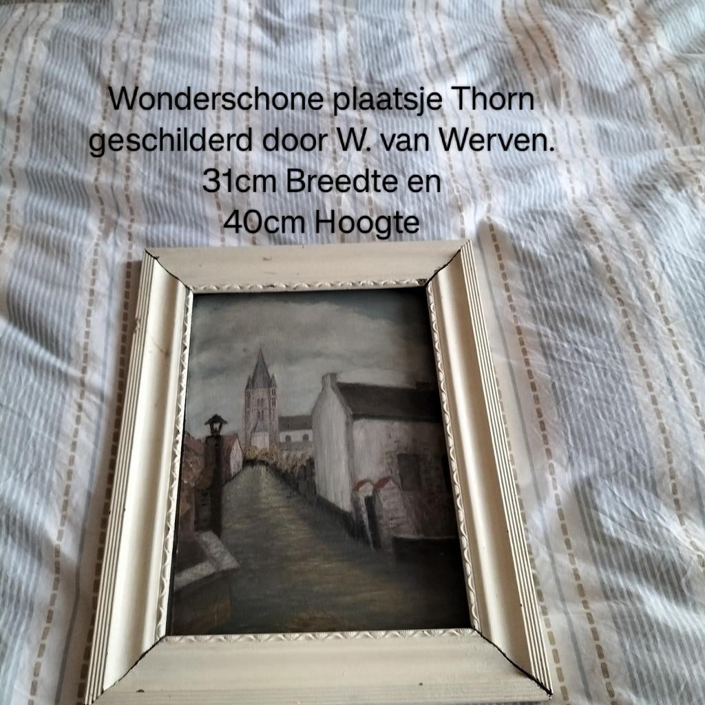 Schilderij Torn door W. van Werver, Ophalen of Verzenden