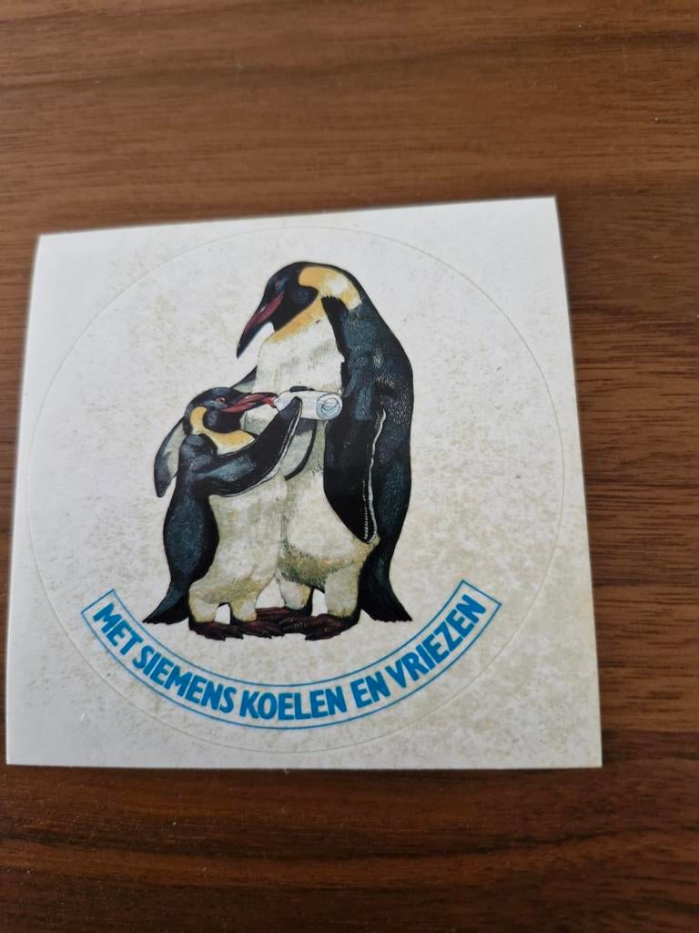 5761 Siemens Koelen en Vriezen Sticker - Pinguïns, Verzamelen, Stickers, Ophalen of Verzenden, Gebruikt, Overige typen