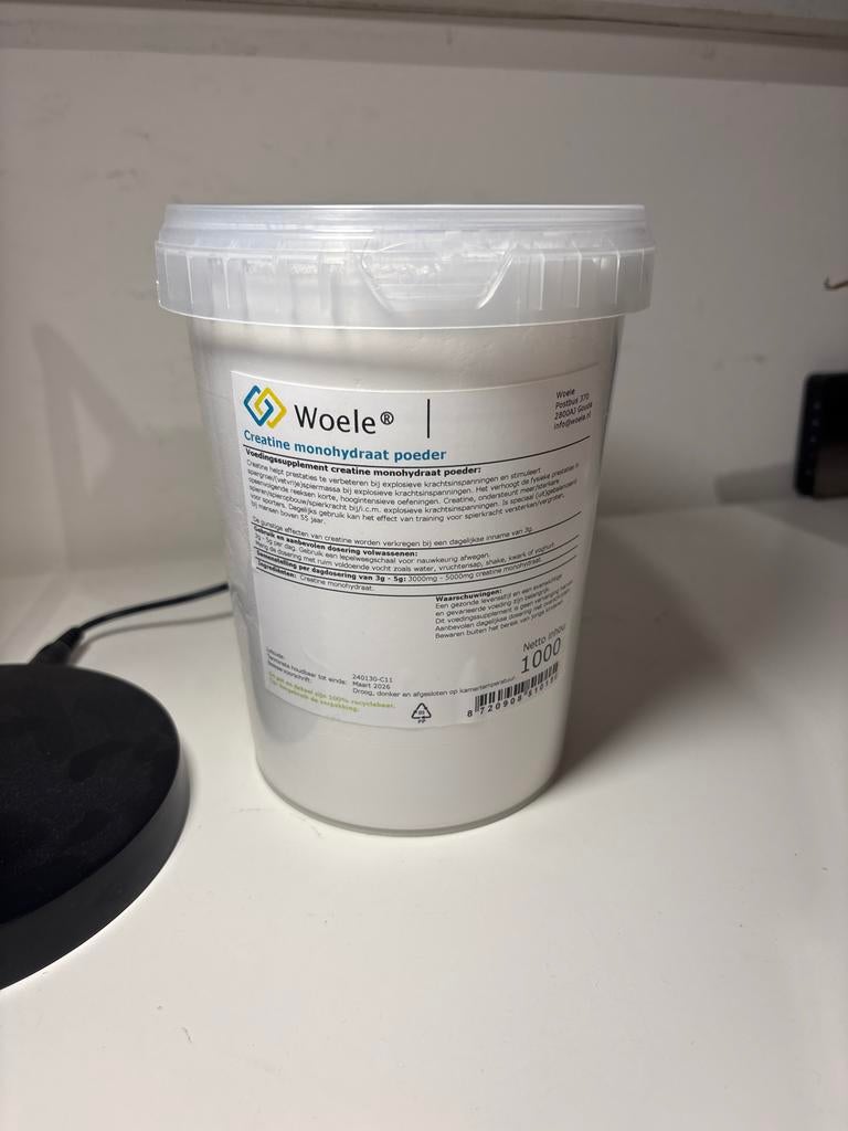 1 Kilo Creatine Monohydraat - Nieuw, Ophalen of Verzenden, Nieuw, Armen, Overige typen
