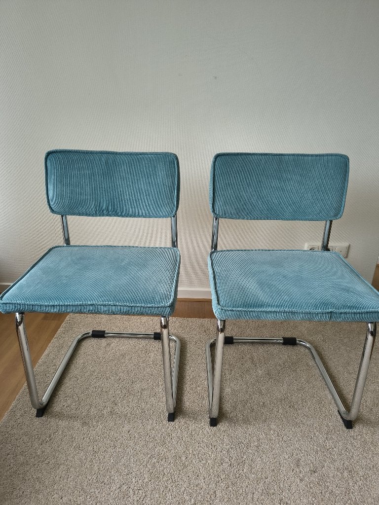 Eetkamer- bureaustoelen, Ophalen, Zo goed als nieuw, Blauw