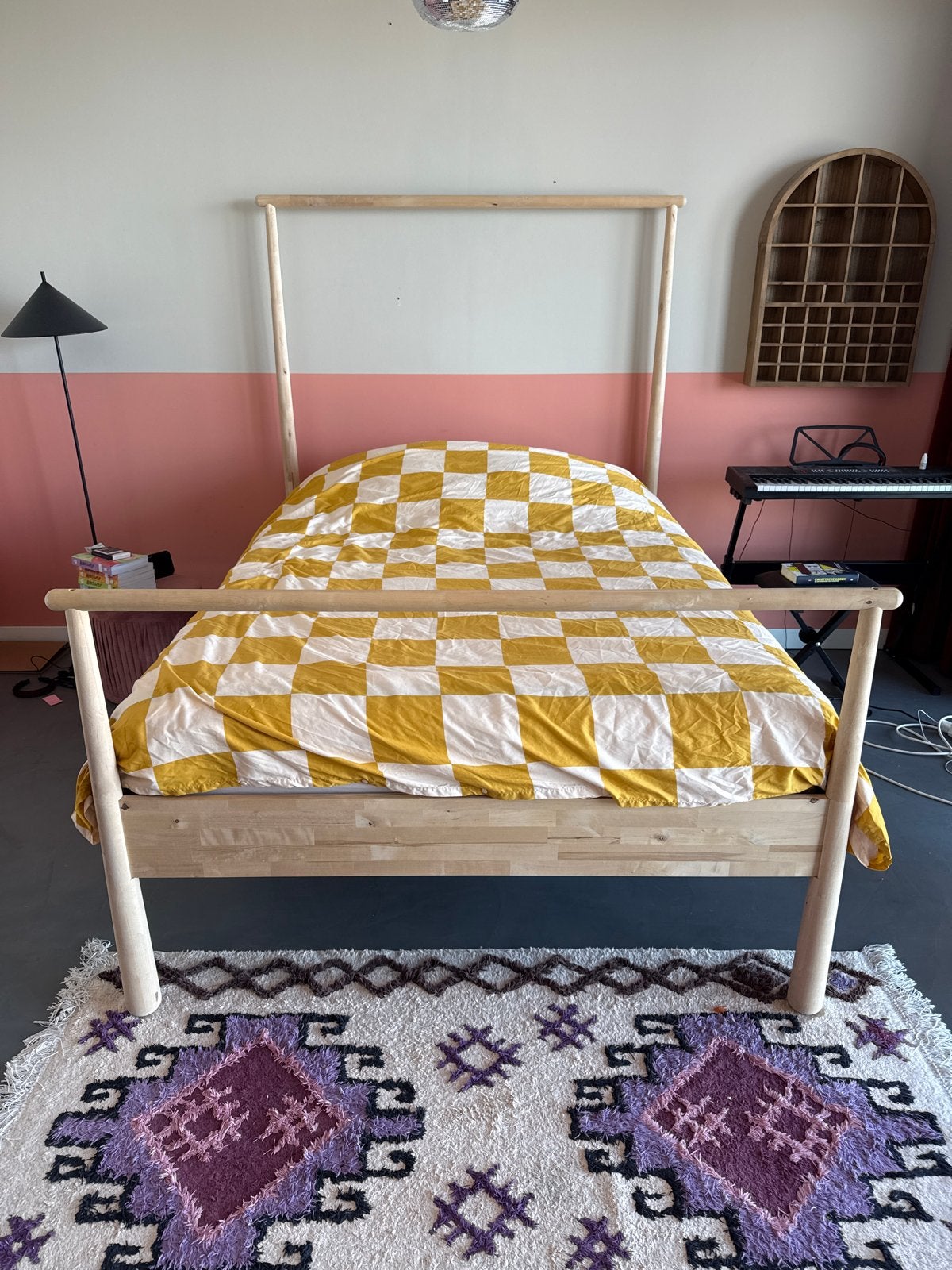 IKEA Gjora bed 140x200 cm met lattenbodem, Huis en Inrichting, Ophalen, Overige kleuren, Tweepersoons, 140 cm