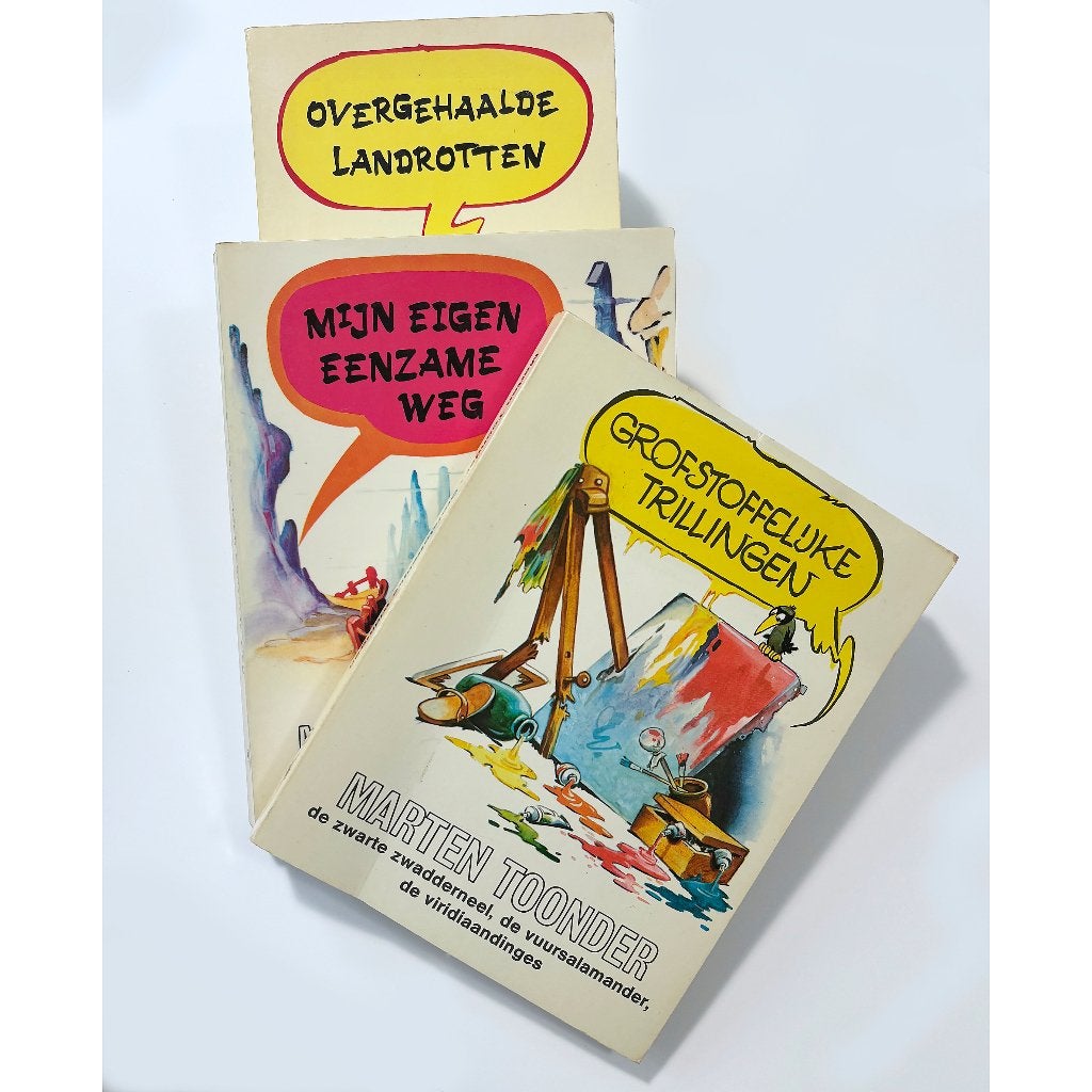 Drie Bommel-boeken – Marten Toonder, Gelezen, Marten Toonder, Ophalen of Verzenden, Meerdere stripboeken