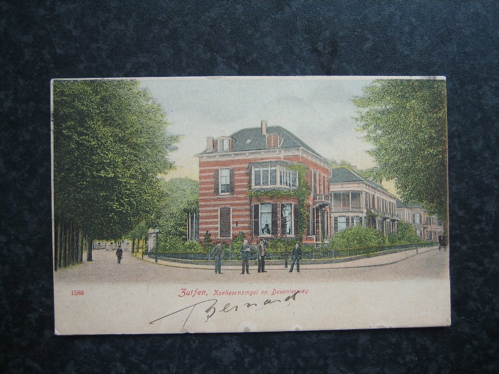 Zutphen Koehoornsingel en Deventerweg 1906 geen zegel, Ophalen of Verzenden, Voor 1920, Gelderland