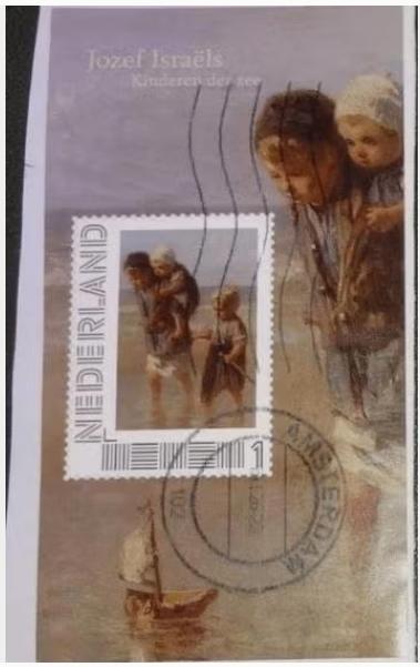 Jaargetijden - deel van 2563-B2 - 2016 - Jozef Israëls, Verzenden, Na 1940, Gestempeld