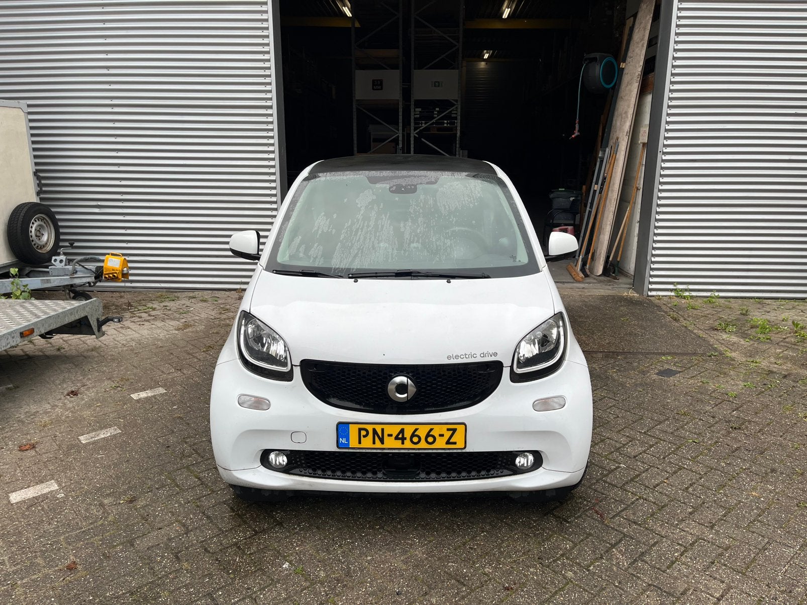 Smart electric 2017, Auto's, 37 €/maand, Zwart, Leder en Stof, Wit