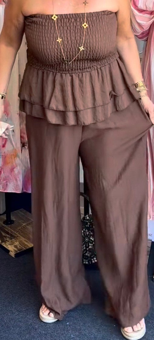 Mooie jumpsuit, Kleding | Dames, Jumpsuits, Ophalen of Verzenden, Nieuw, Maat 38/40 (M), Bruin