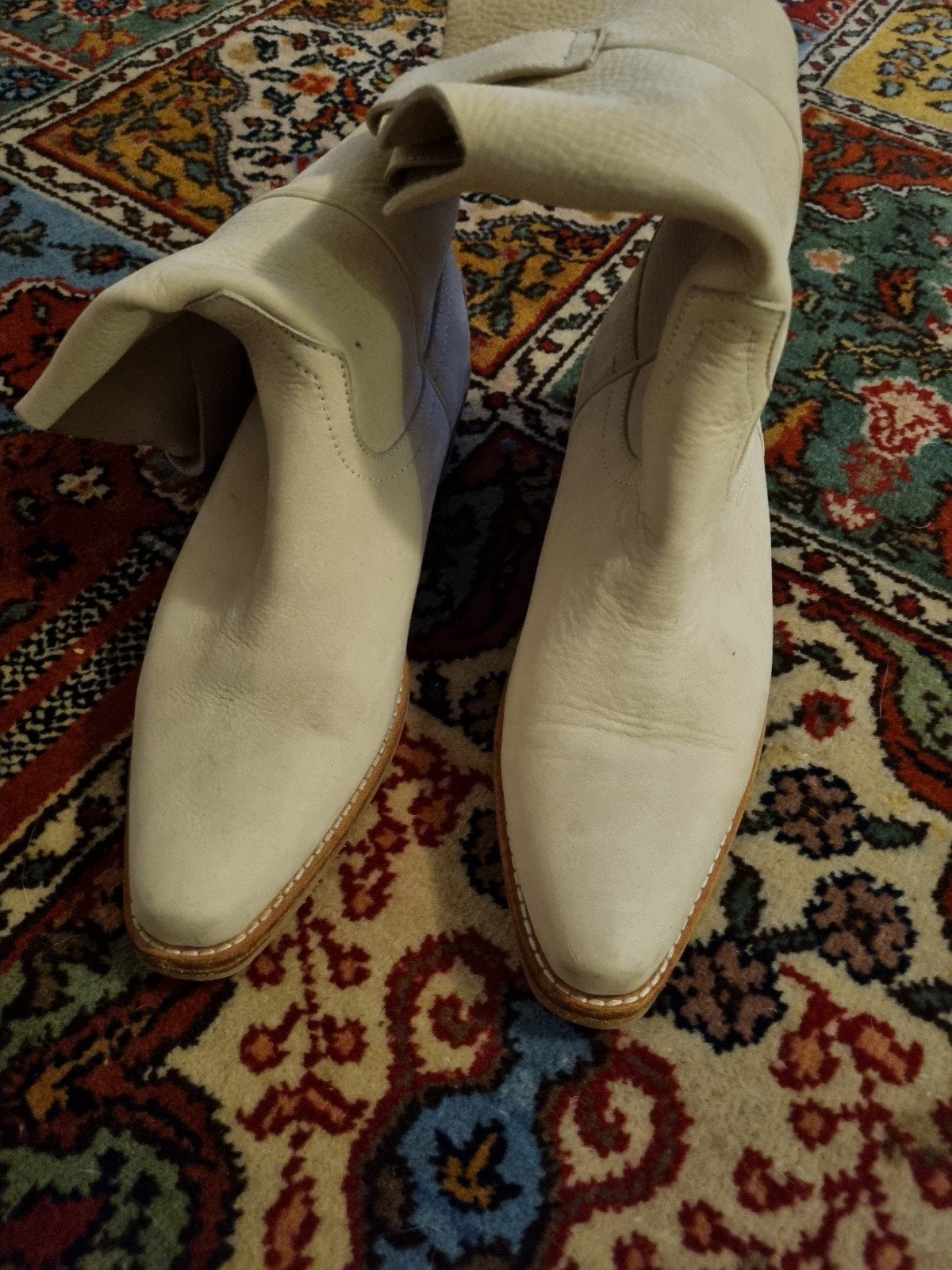Shabbies leren cowboy Boho Laarsjes Maat 38, beige, naturel., Kleding | Dames, Shabbies, Beige, Lage of Enkellaarzen, Ophalen of Verzenden