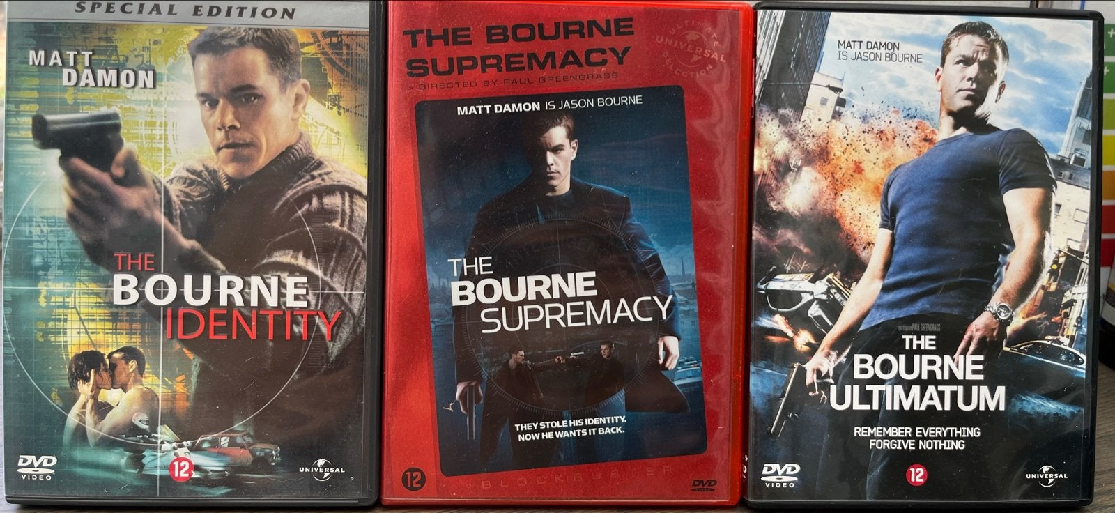 The Bourne Trilogie DVD Boxset, Nederlands, Actiethriller, Ophalen of Verzenden, Vanaf 12 jaar
