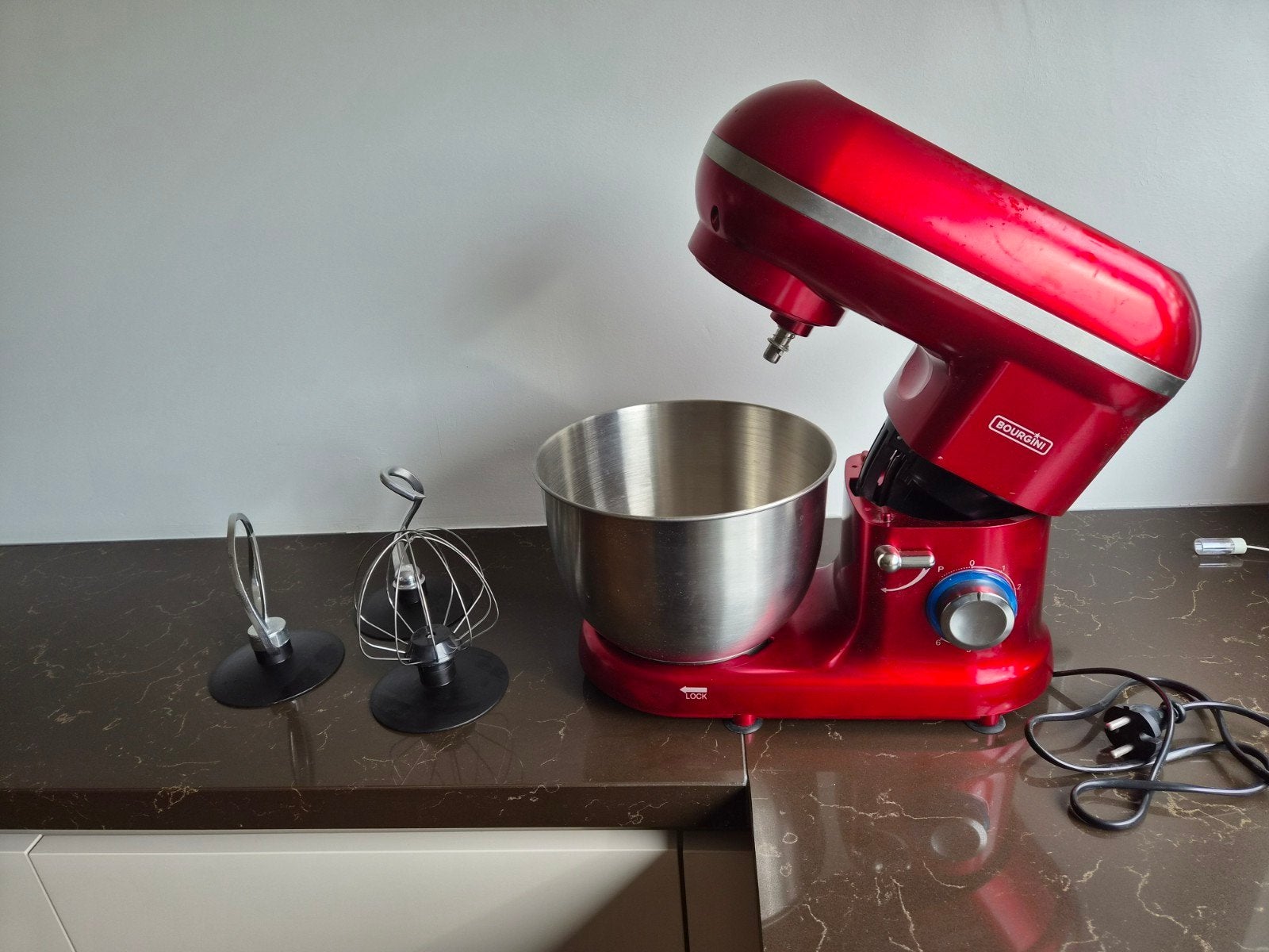 bourgini keukenmachine, 4 liter of meer, Ophalen, Zo goed als nieuw, 3 snelheden of meer